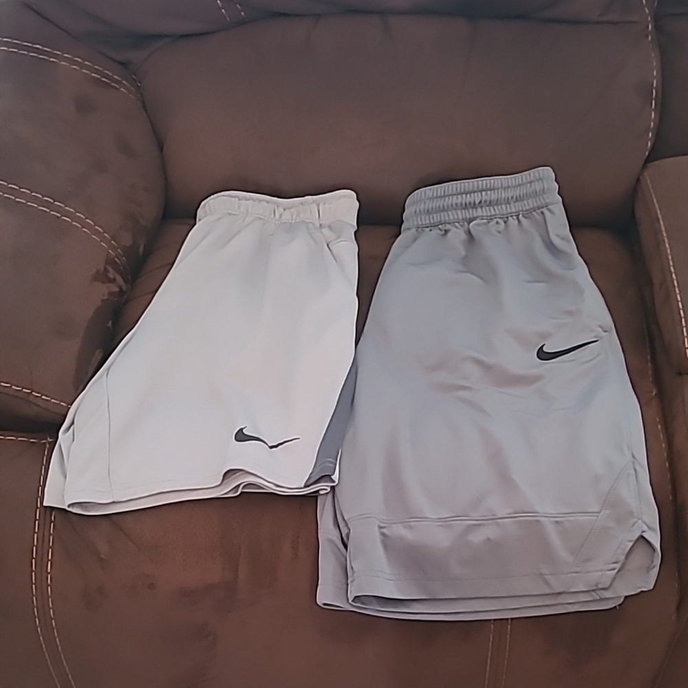 Nike Athletic Shorts Set - White and Gray